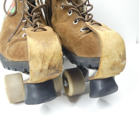 Leather Roller Skates Vintage Handpainted Tigers Sure Grip Super X7L Plates main image 10